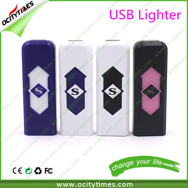 China USB Lighter Plastic USB Rechargeable Electronic Cigarette Lighter
