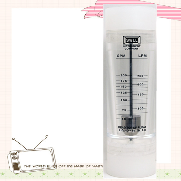 Lzm Series Acrylic Pipeline Type Flow Meter 200gpm