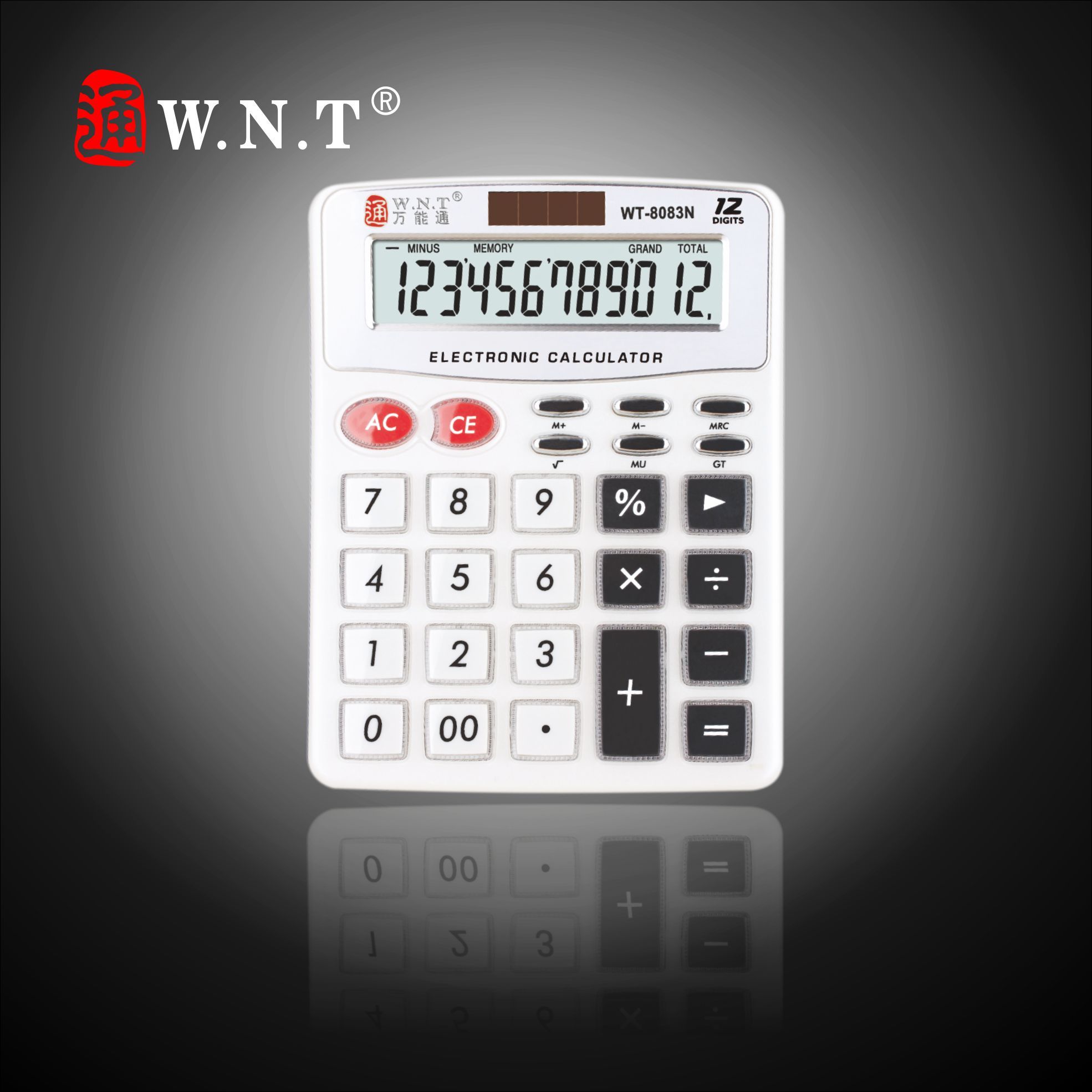 12 Digits Dual Solar Power Desktop Finance Calculator with Business, Sales or Office