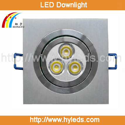 3W Square High Power LED Down Light