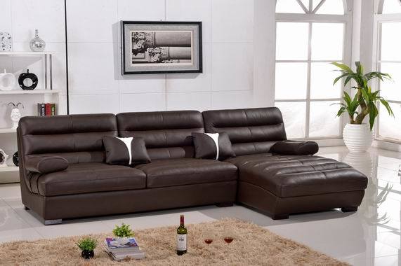 Chaise Lounge Leather Corner Sofa of Furniture Al340