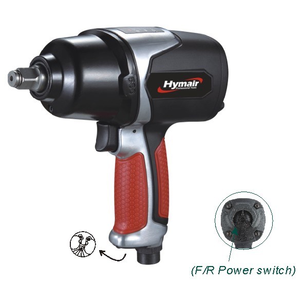 Pneumatic Tool 1/2'' Heavy Duty Twin Hammer Air Impact Wrench