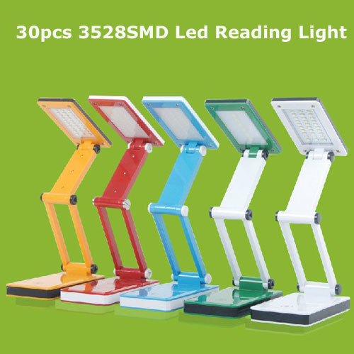 Foldable 30PCS 3528SMD LED Reading Light Table Lamp