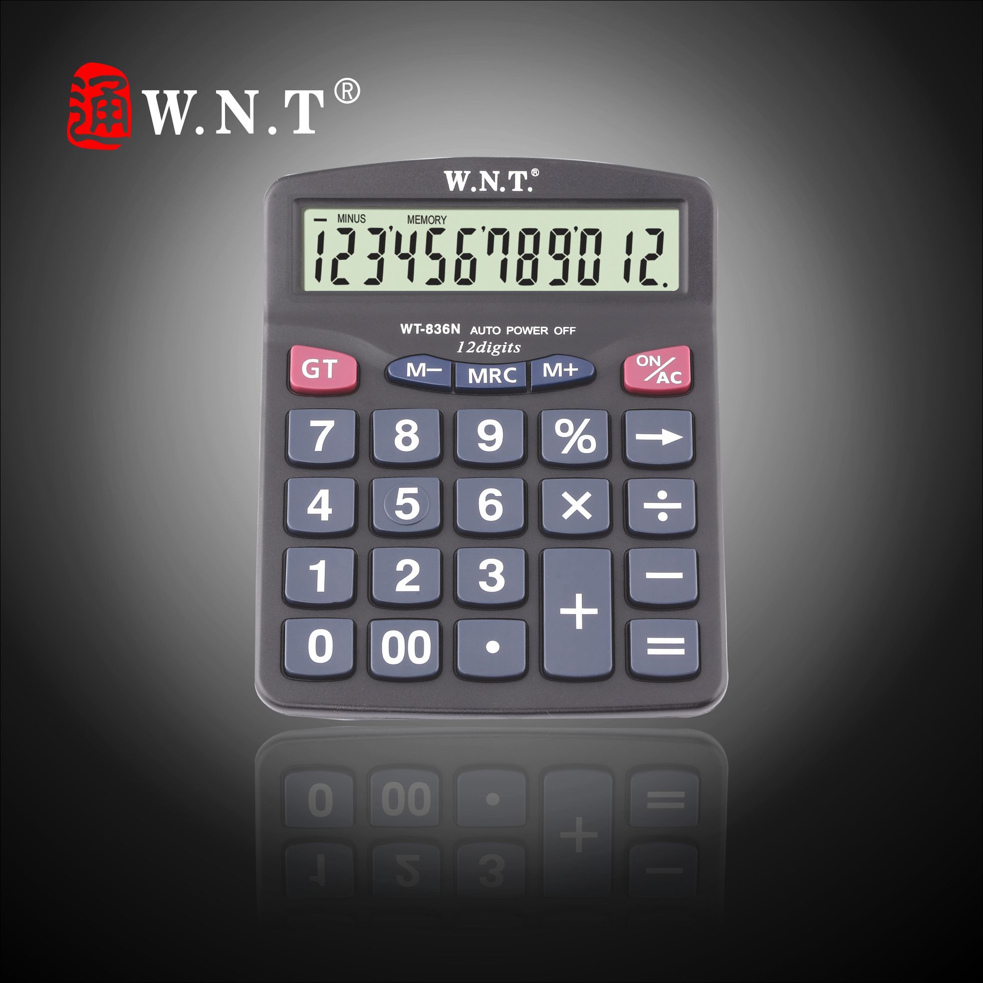 12 Digits Dual Power Desktop Calculator (WT-836N)