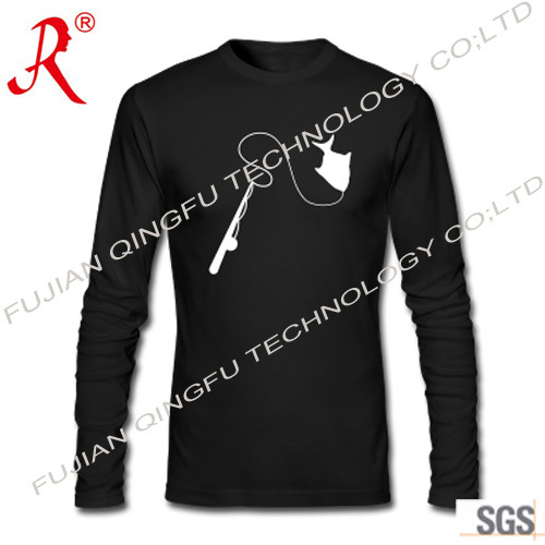 Black Long Sleeve T-Shirt for Fishing (QF-212)