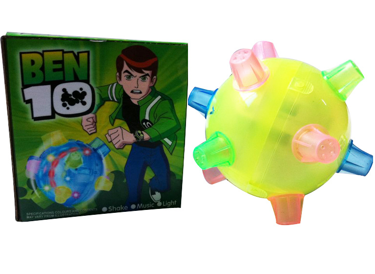 Battery Operated Jumping Ball Toy with Light and Music
