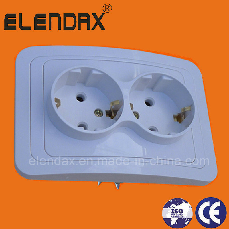 European Style Flush Mounted Double Shuck Socket Outelet (F2210)