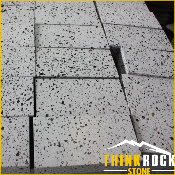 Grey Lava Stone Basalt Square Pattern Paving Stone