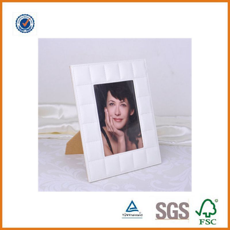 High End Wholesale Elegant Custom PU Leather Photo Frame Picture Frame (SDB-1457)