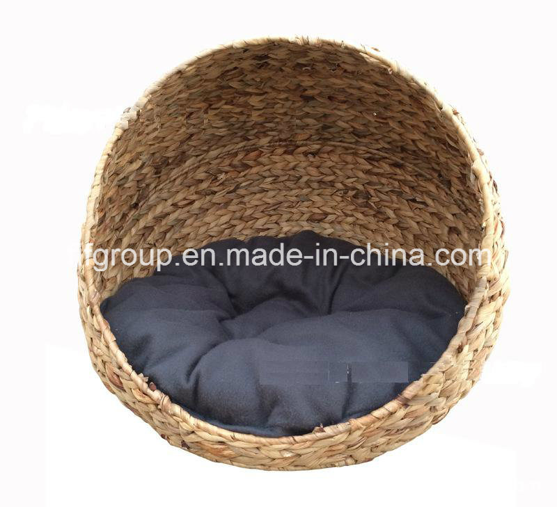 Eco-Friendly Handmade Straw Pet Basket