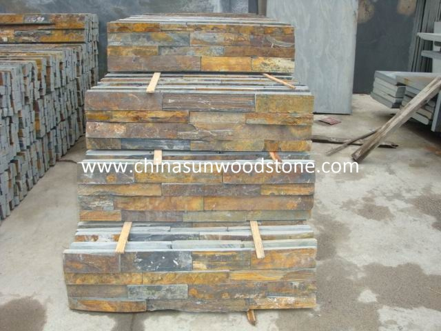 Multi Rusty Slate Wall Cladding