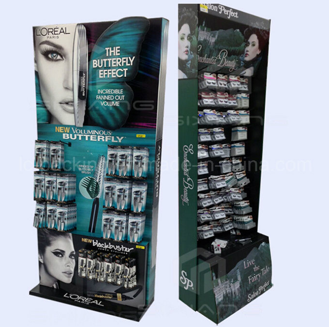 Vertical Eyelash Brush Paper Display Shelf (LC15-167)