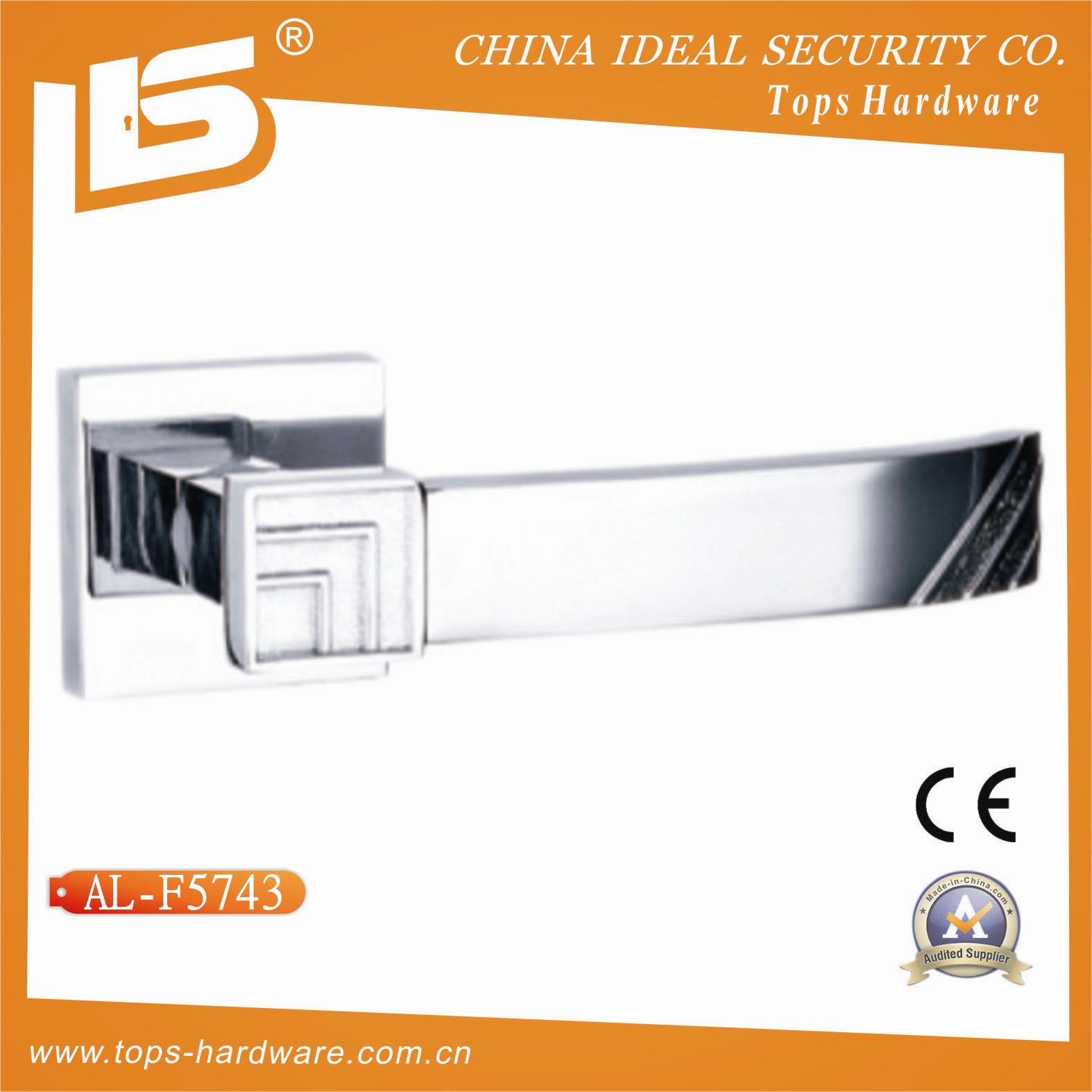 Aluminum Door Handle. Zamak Door Handle (AL-F5743)
