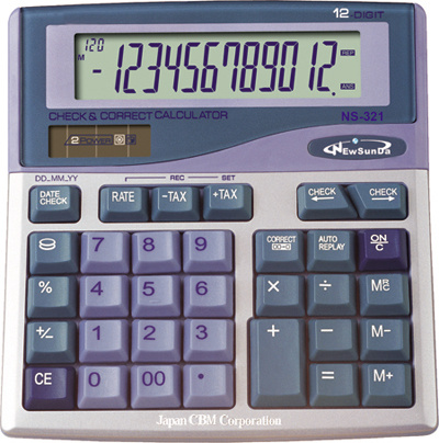 Desktop Calculator with Check & Correct function (NS-321)