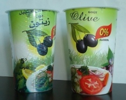 Mould Label (IML) for Cups-Glossy Effect OPP Film (SOC)