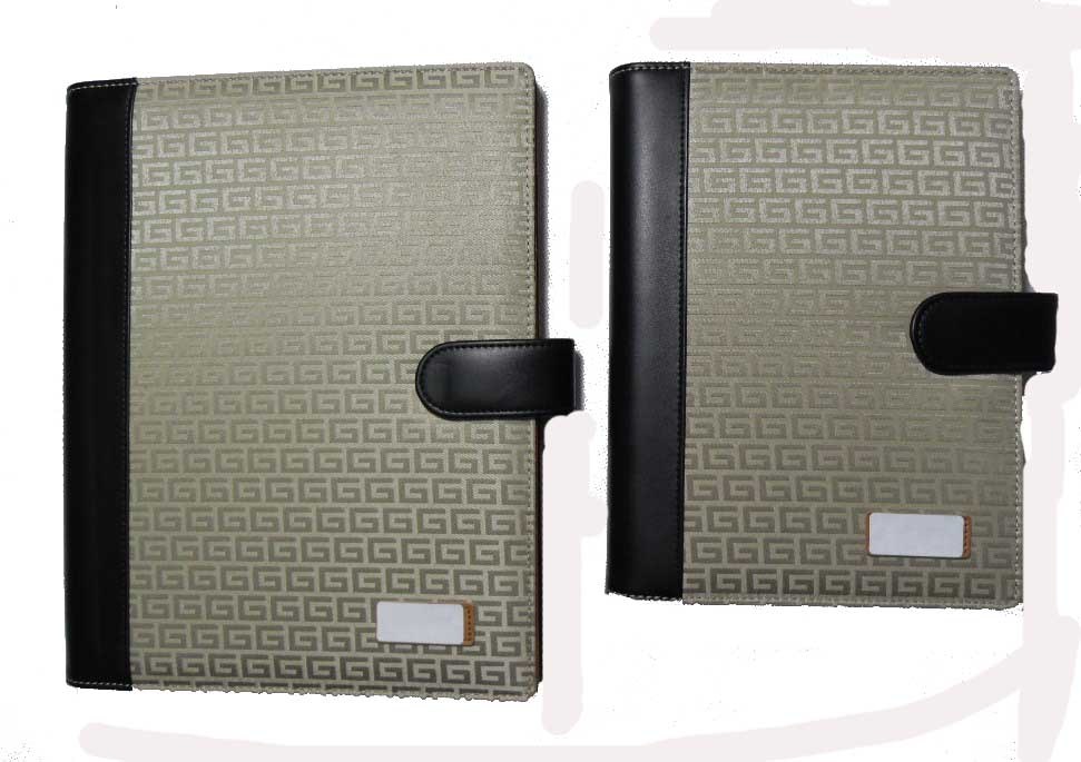 2015 Leather PU Notebook with Snap Colosure
