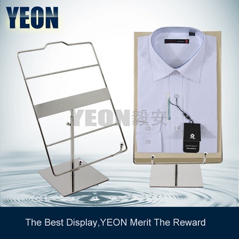 Yeon Popular Style Metal Shirt Display Stand Shelf Rack for Men's Clothes Store Fixture SD002