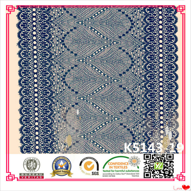 Free Samples Available Various Colors Stretch Lace K5143