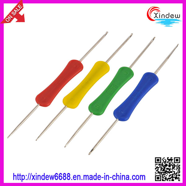Double Heads Plastic Handle Iron Crochet Hooks (XDIH-004)
