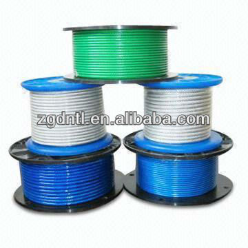 Manufacturer 7X7 5mm PE Coated Steel Wire Rope