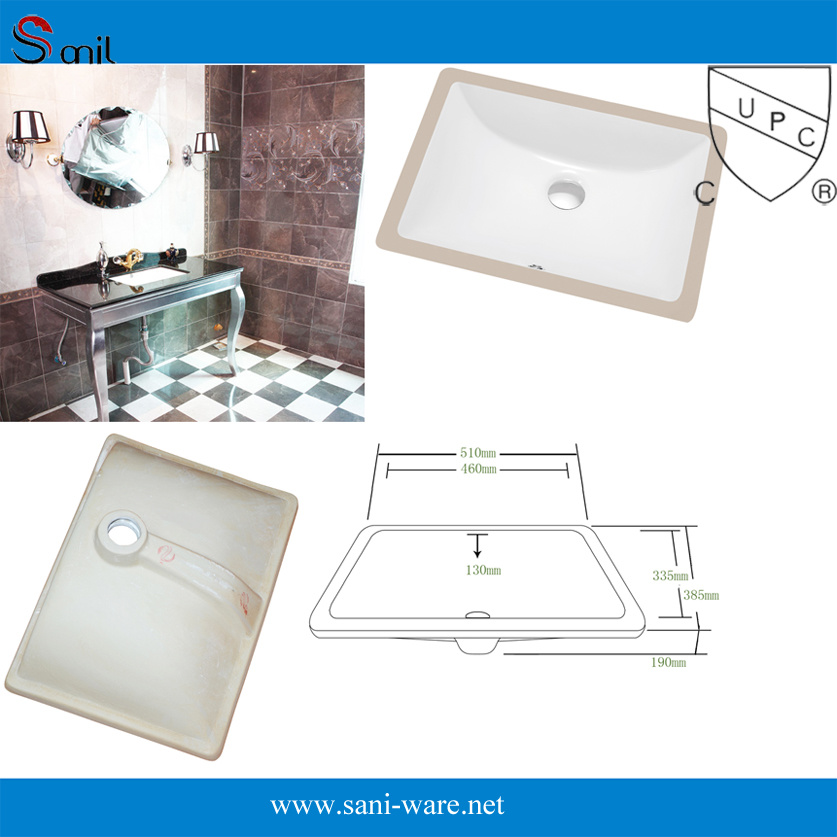 Popular Bathroom Vanity Ceramic Under Sinks with Cupc (SN018)