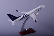 Boeing737 Simulate Plane Model of Resin Matrial Skyteam Airlines