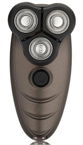Rechargeable Rotary Shaver Three Heads Double Blades Shaver