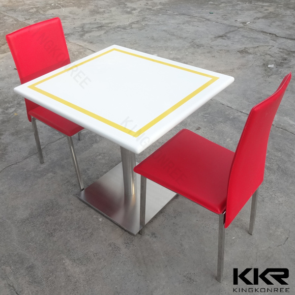 Hotel Furniture Artificial Marble Stone Dining Table