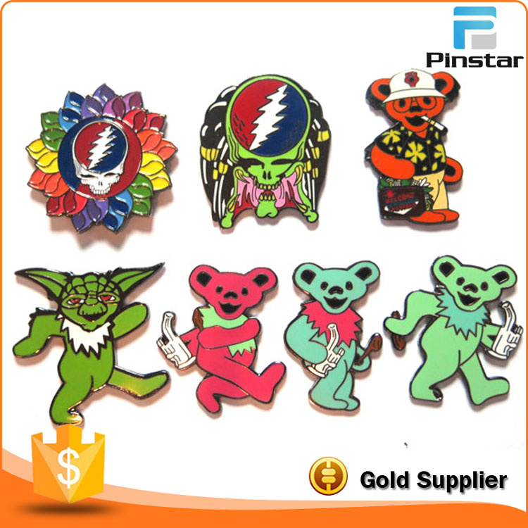 Factory Sale Grateful Dead Pin Custom Enamel Badges