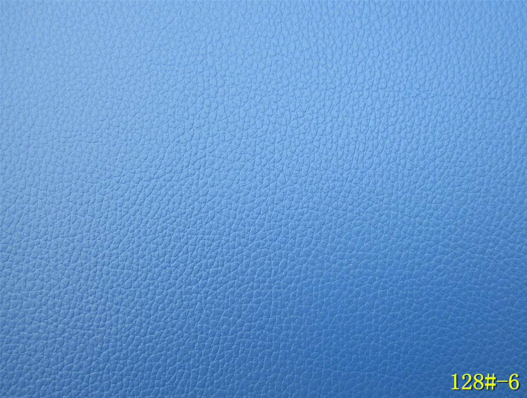 Blue PVC Synthetic Leather for Car Seat Cover