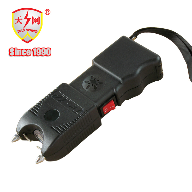 High Voltgae Alarm Electric Torch with LED Flashlight