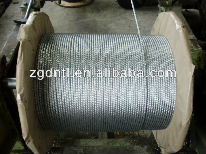 6X19+Iwrc Galvanized Steel Wire Rope
