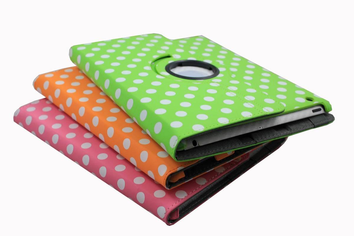 360 Rotating Leather Case for iPad 2 with Stand