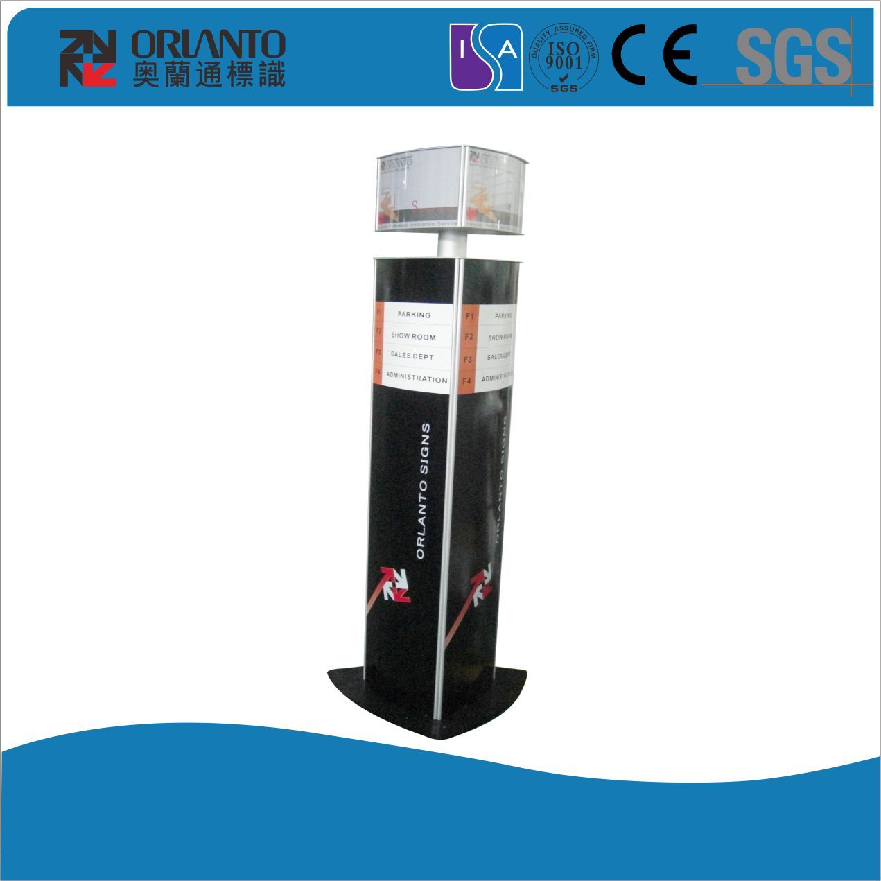 Sectionalized Aluminium Triangular Sign Tower