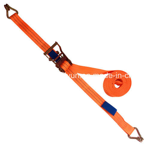 Professional Manufacturer of Polyester Lashing Strap / Cargo Control Ratchet Strap /Ratchet Tie Down with Double J Hook LC1000kg 35mm