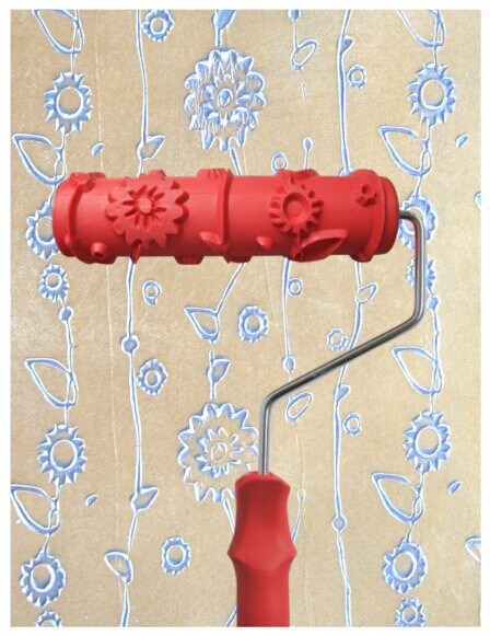 Patterned Paint Rollers Wall Texture Roller Flower Mould Wall Print Rollers Eg172t