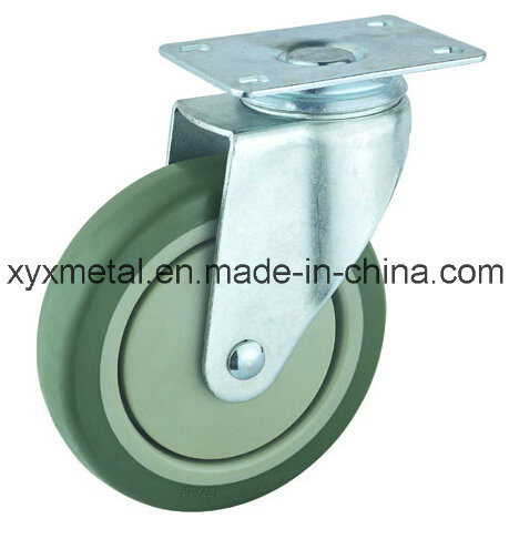 Medium Duty Caster Rotating Caster. Double Bearing PVC Materials with Plastic Dust Cover Mute Design. Meduim Duty Caster