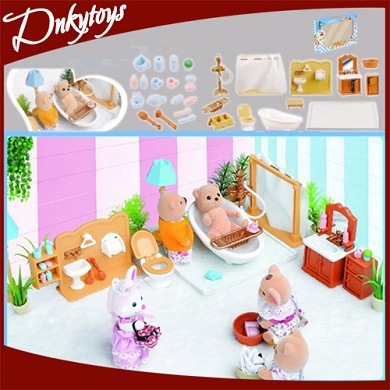 Sylvanian Families Happy Families Doll Plastic Bathroom Accessories Toy Furniture Toys