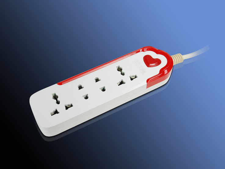 1 Gang 1 Way Switch & 2 Gang 2 Pin Socket & 2 Gang Multifuction Extension Socket