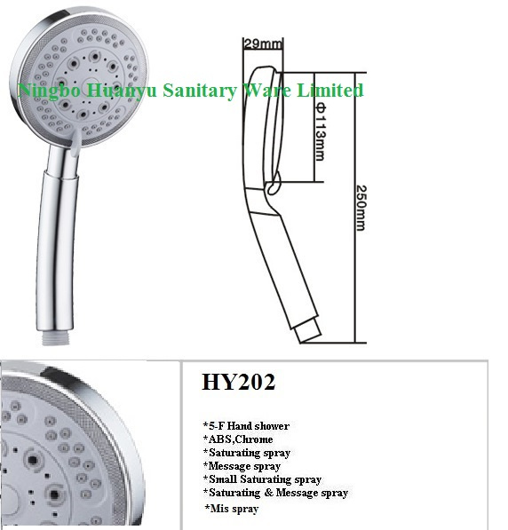 5 Function Shower Head