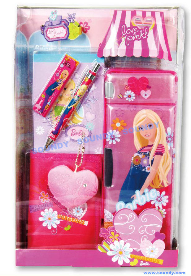Barbie House-Shaped Stationery Blister Card Set (A312797, stationery)