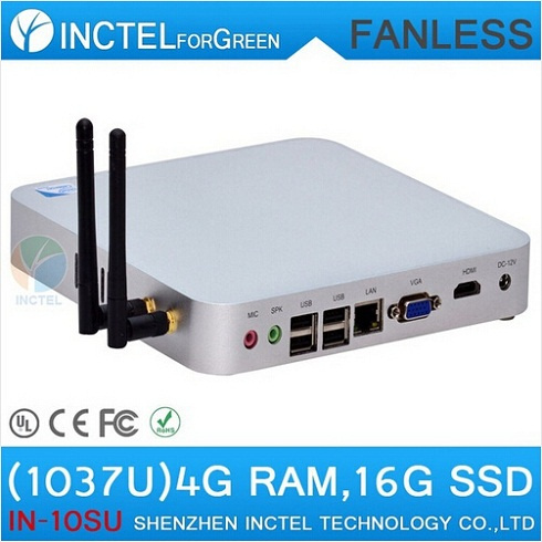 C1037u Fanless PC Computer Systems with 29mm Extreme Ultra-Thin Chassis