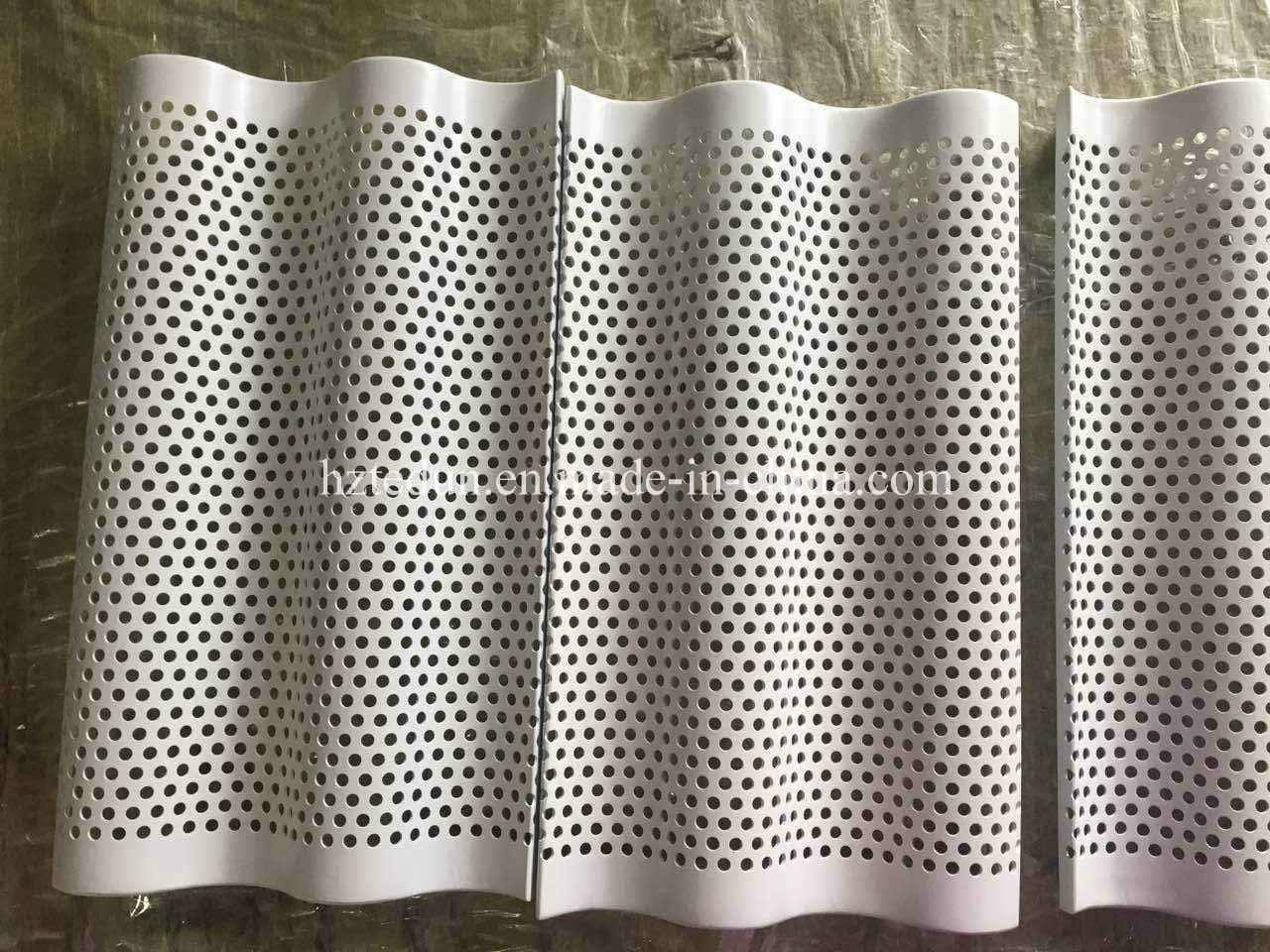 2.0mm THK Perforated Corrugated Aluminium Sheet Acoustic Panel