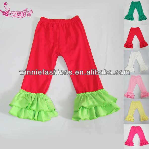 Hot Sale Girls Ruffle Pants 100% Cotton Baby Girl Pants, Baby Pants Wholesale