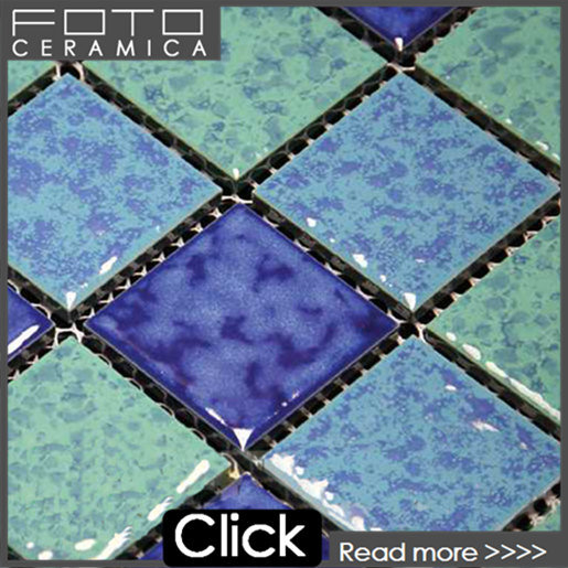 Glazed Ceramic Art Mosaic Wall Tile for Swim Pool (DL-ID123H3)