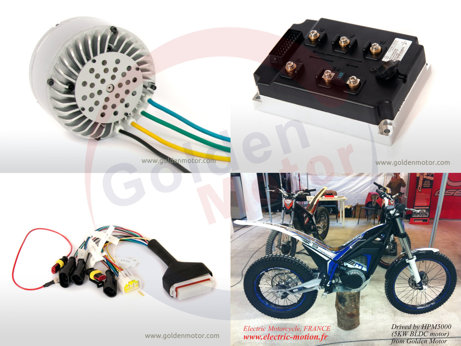 Air Cooling 3000W BLDC MID-Engine for Electric Motor Bicycle