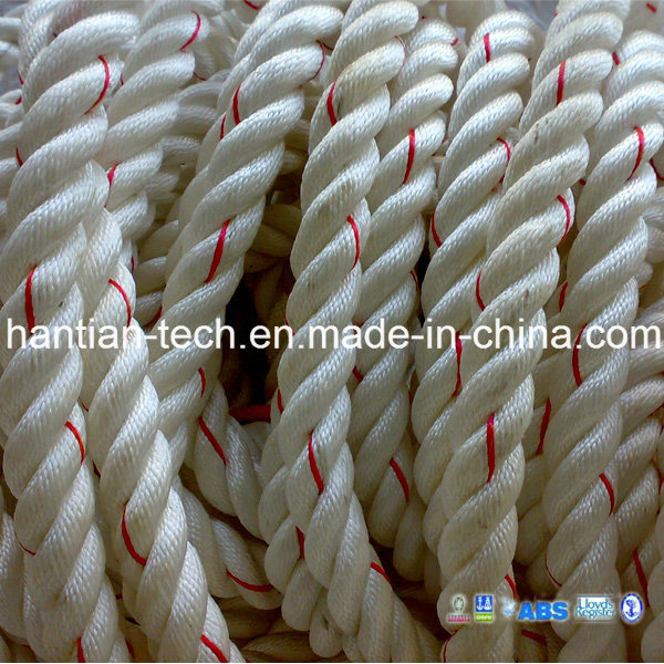 Marine Equipmet PP Rope 3 Strands Diameter From 4-56mm Approvl by CCS, ABS, Nk, Gl, BV, Kr, Lr, Dnv