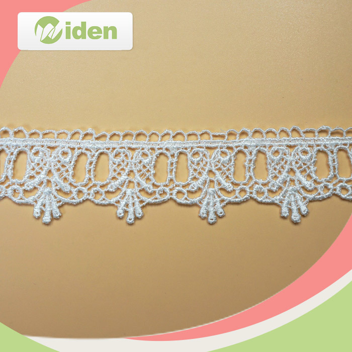 Hot Selling Water Soluble Embroidery Swiss Guipure Lace for Party