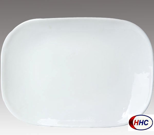 Opal Glassware Rectangular Plate 14''