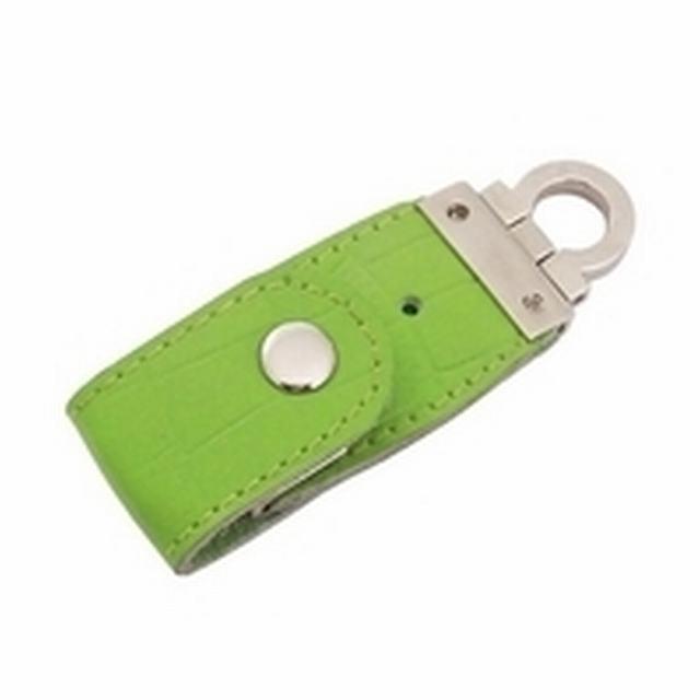 Green Leather USB Flash Disk